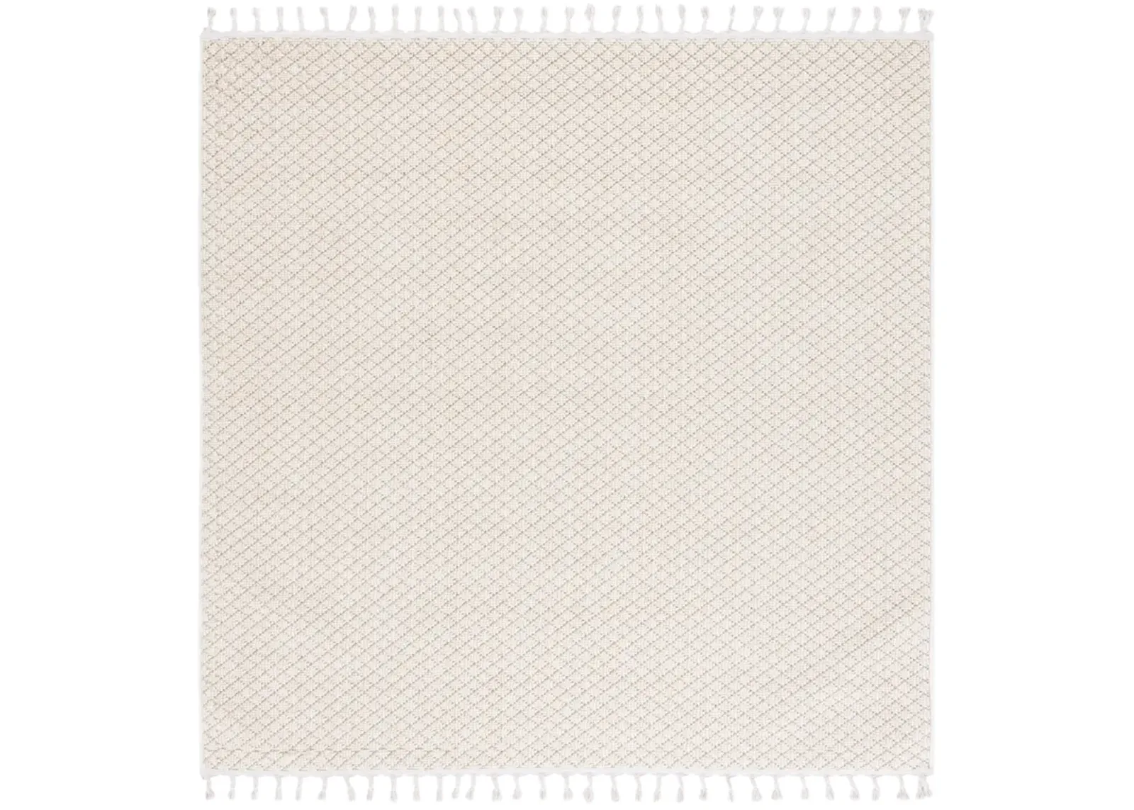 GLOBAL 422 IVORY  6'-7' x 6'-7' Square Square Rug