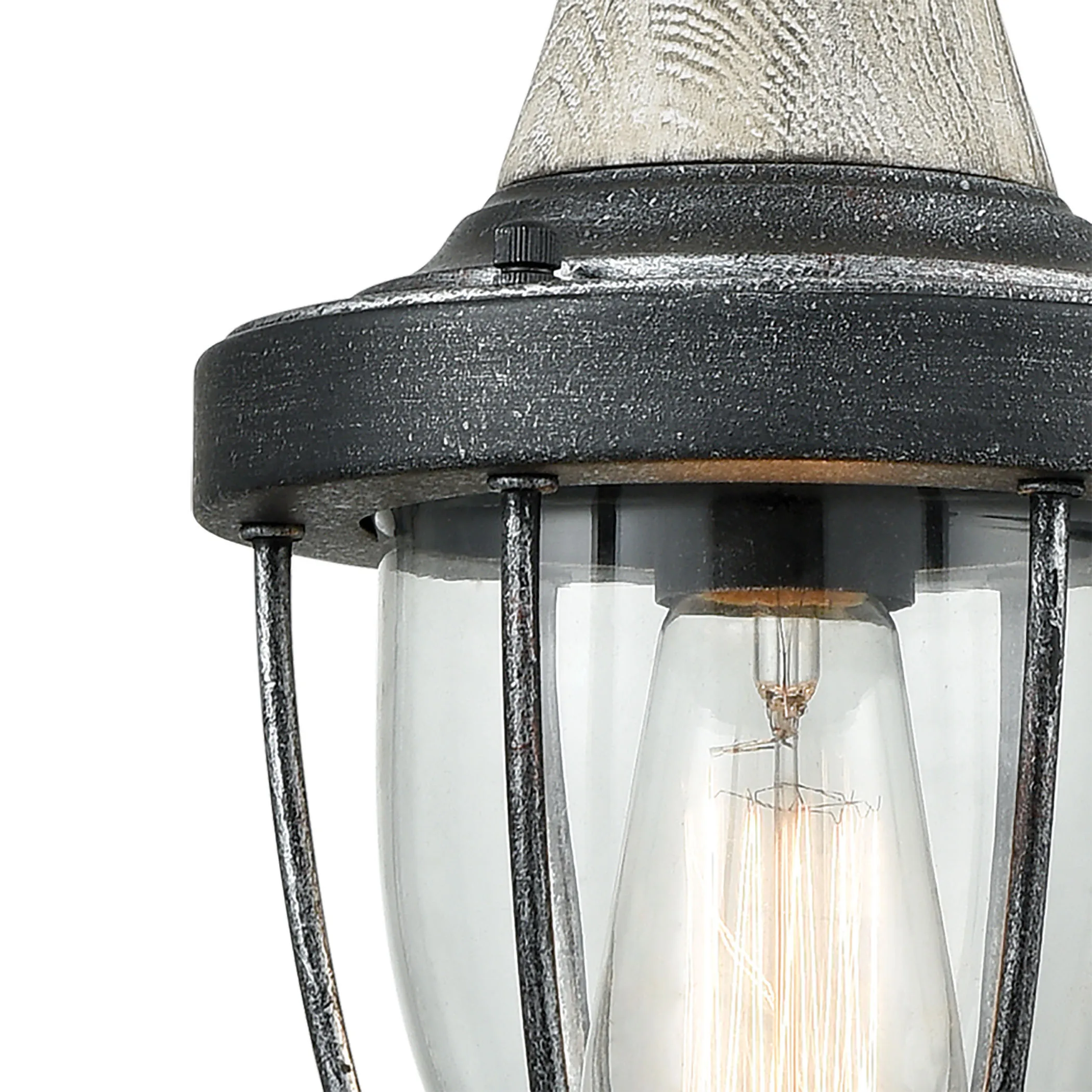 Sturgis 7" Wide 1-Light Mini Pendant - Silvered Graphite