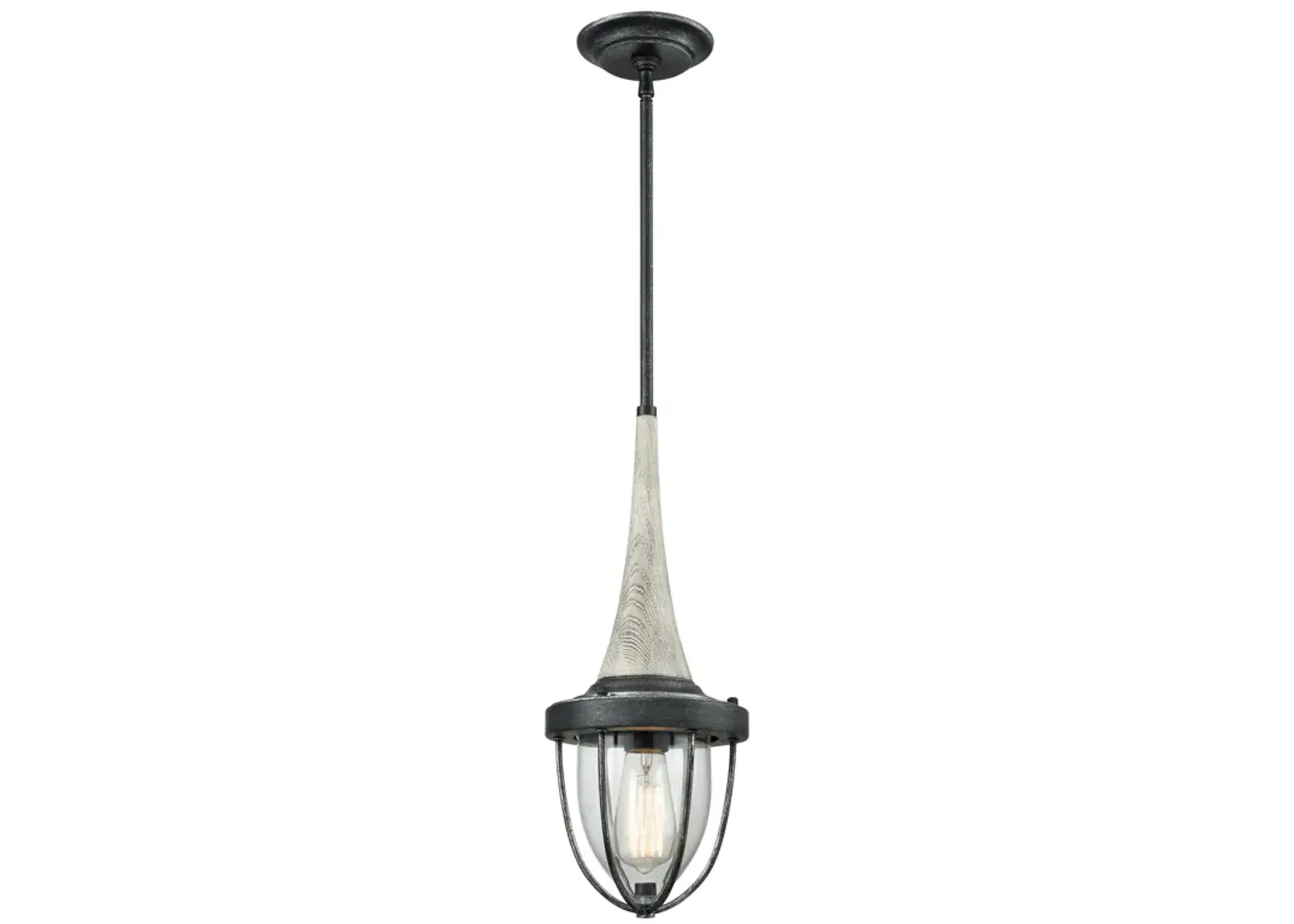 Sturgis 7" Wide 1-Light Mini Pendant - Silvered Graphite