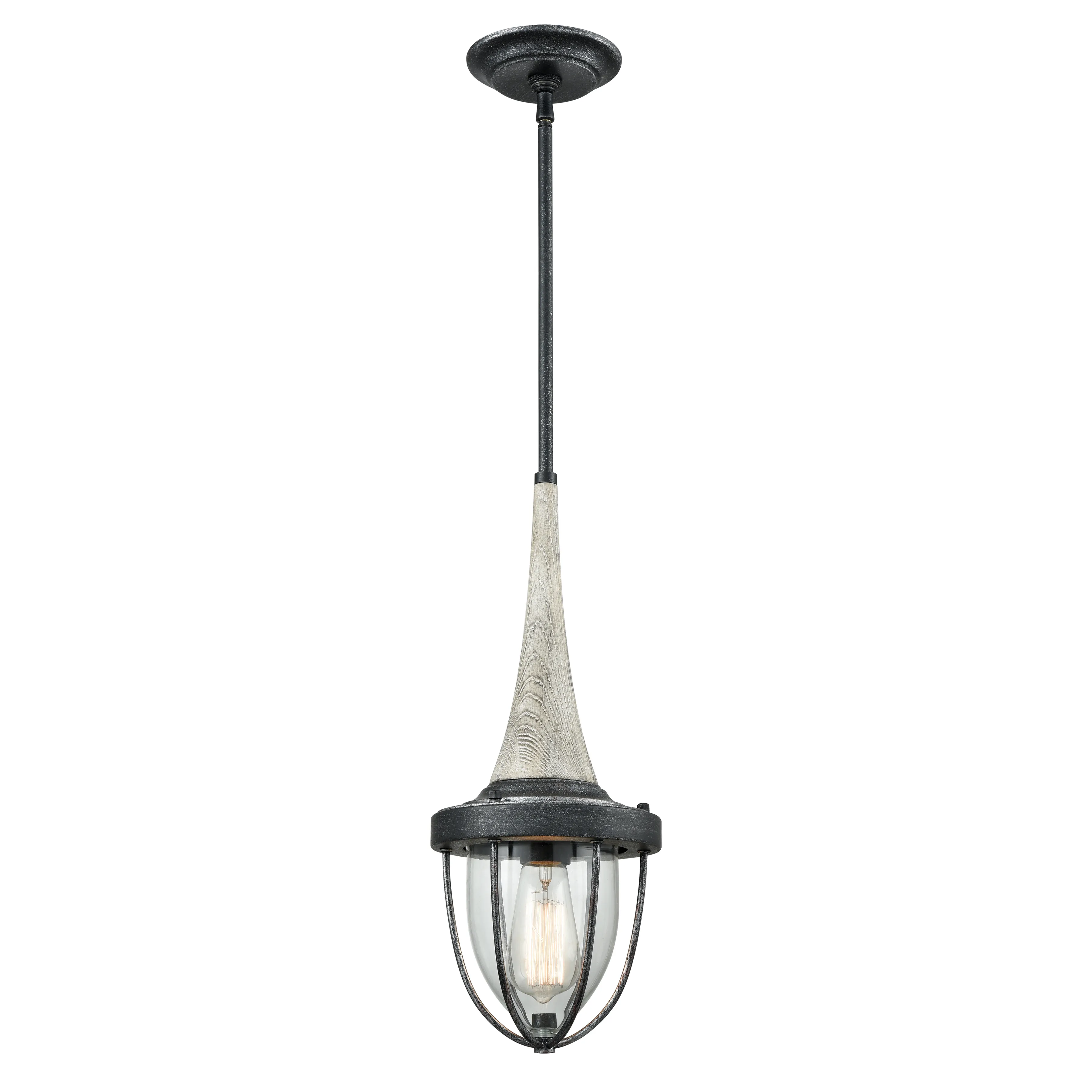 Sturgis 7" Wide 1-Light Mini Pendant - Silvered Graphite