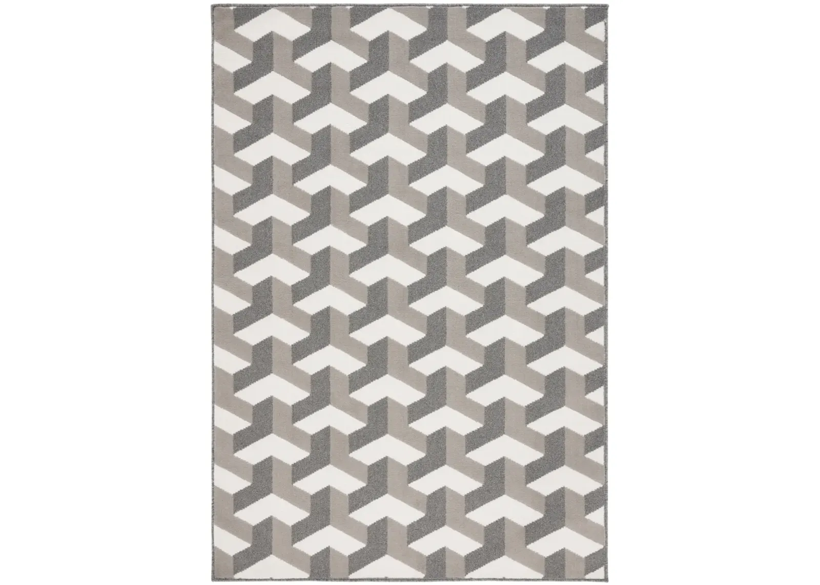 PYRAMID 246 GREY  4'-5' x 6'-5' Small Rectangle Rug