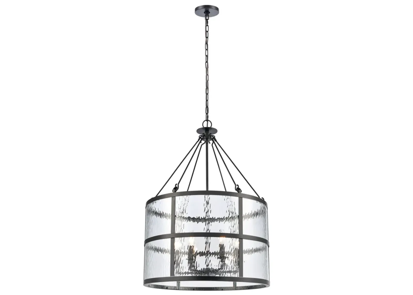 Solace 24" Wide 6-Light Pendant - Matte Black