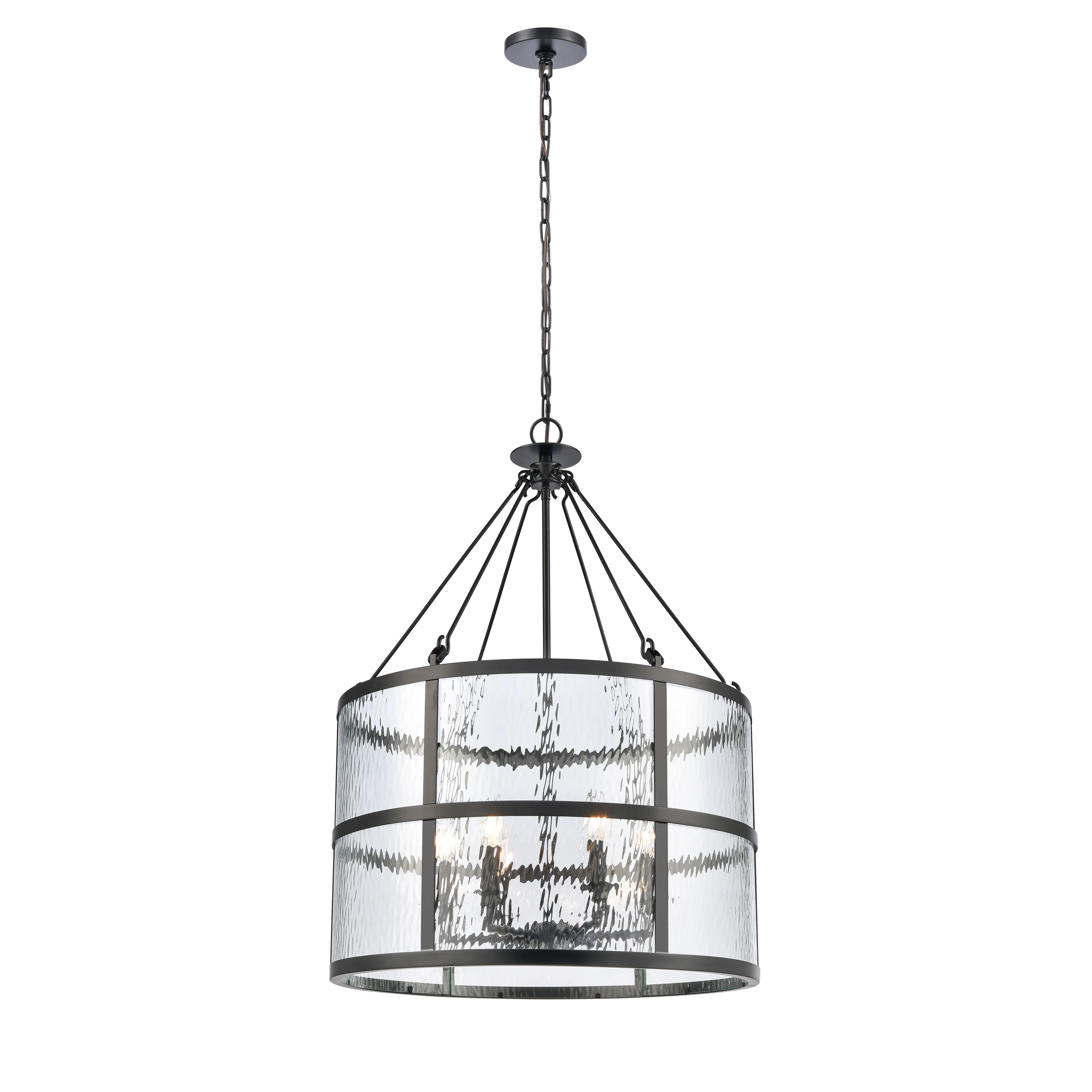 Solace 24" Wide 6-Light Pendant - Matte Black