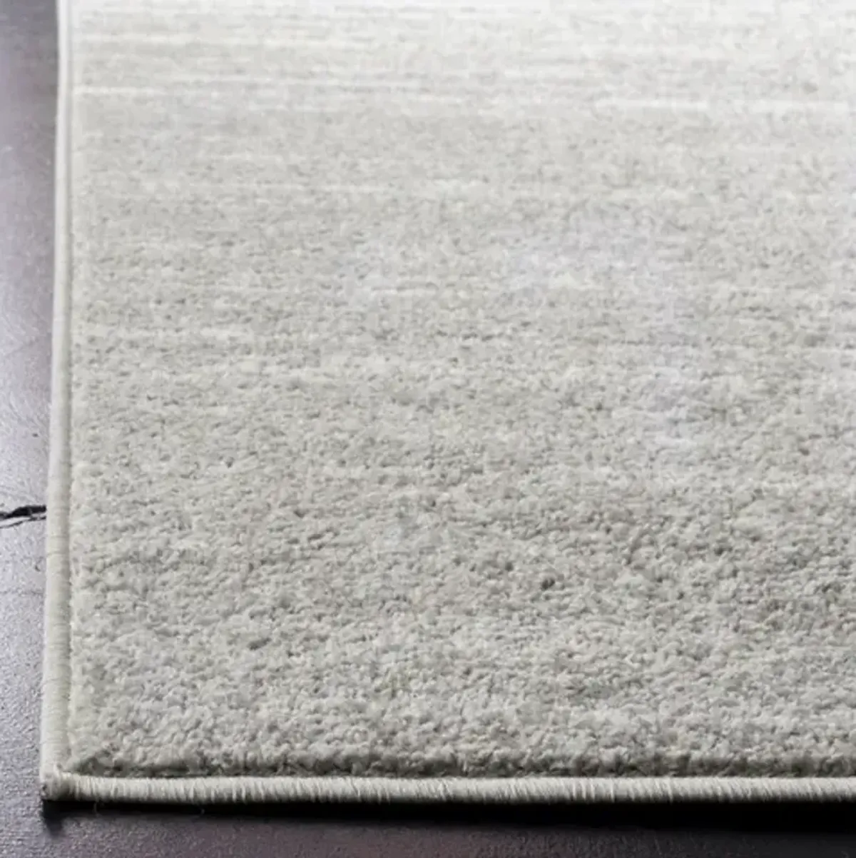 Adirondack Contemporary Light Grey / Grey 2'-6" X 16' Powerloomed Rug