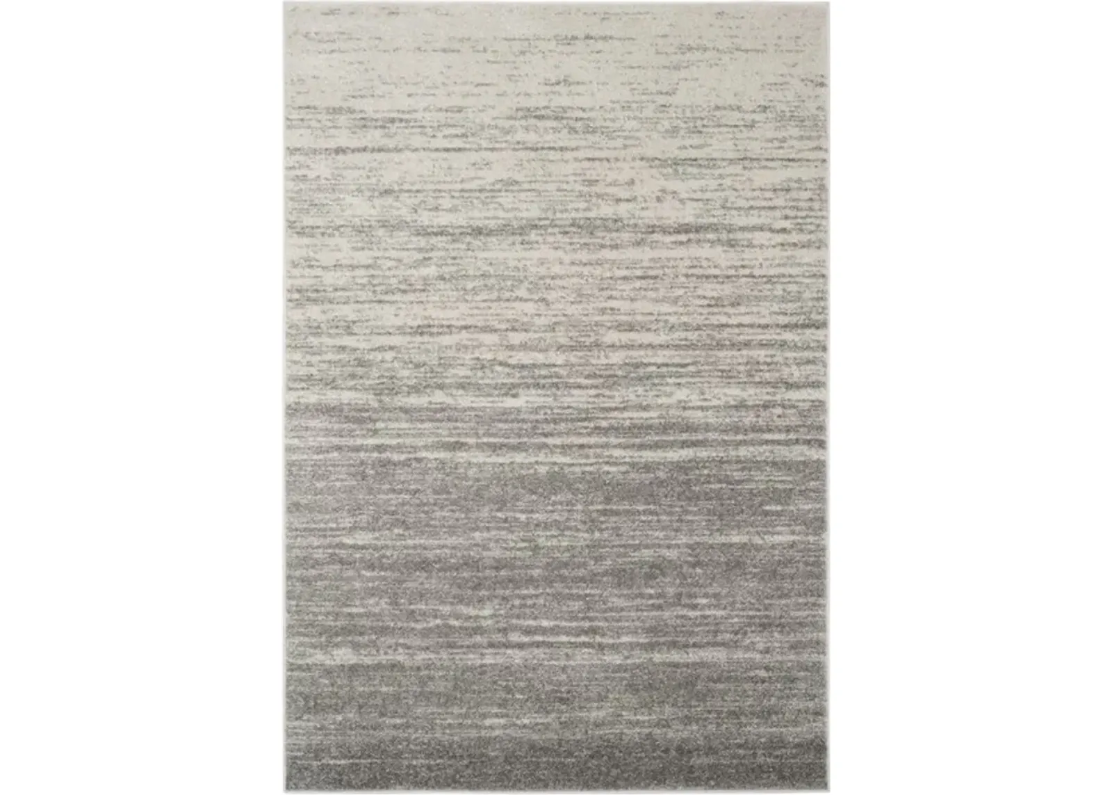 Adirondack Contemporary Light Grey / Grey 2'-6" X 16' Powerloomed Rug