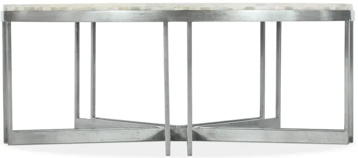 Melange Marin Round Cocktail Table