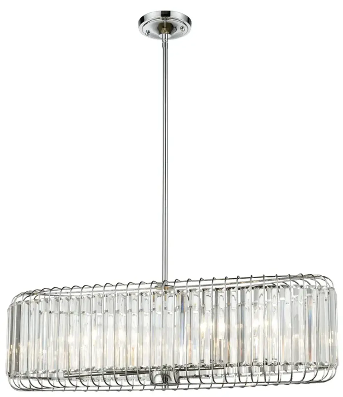 Beaumont 32" Wide 6-Light Chandelier - Polished Chrome