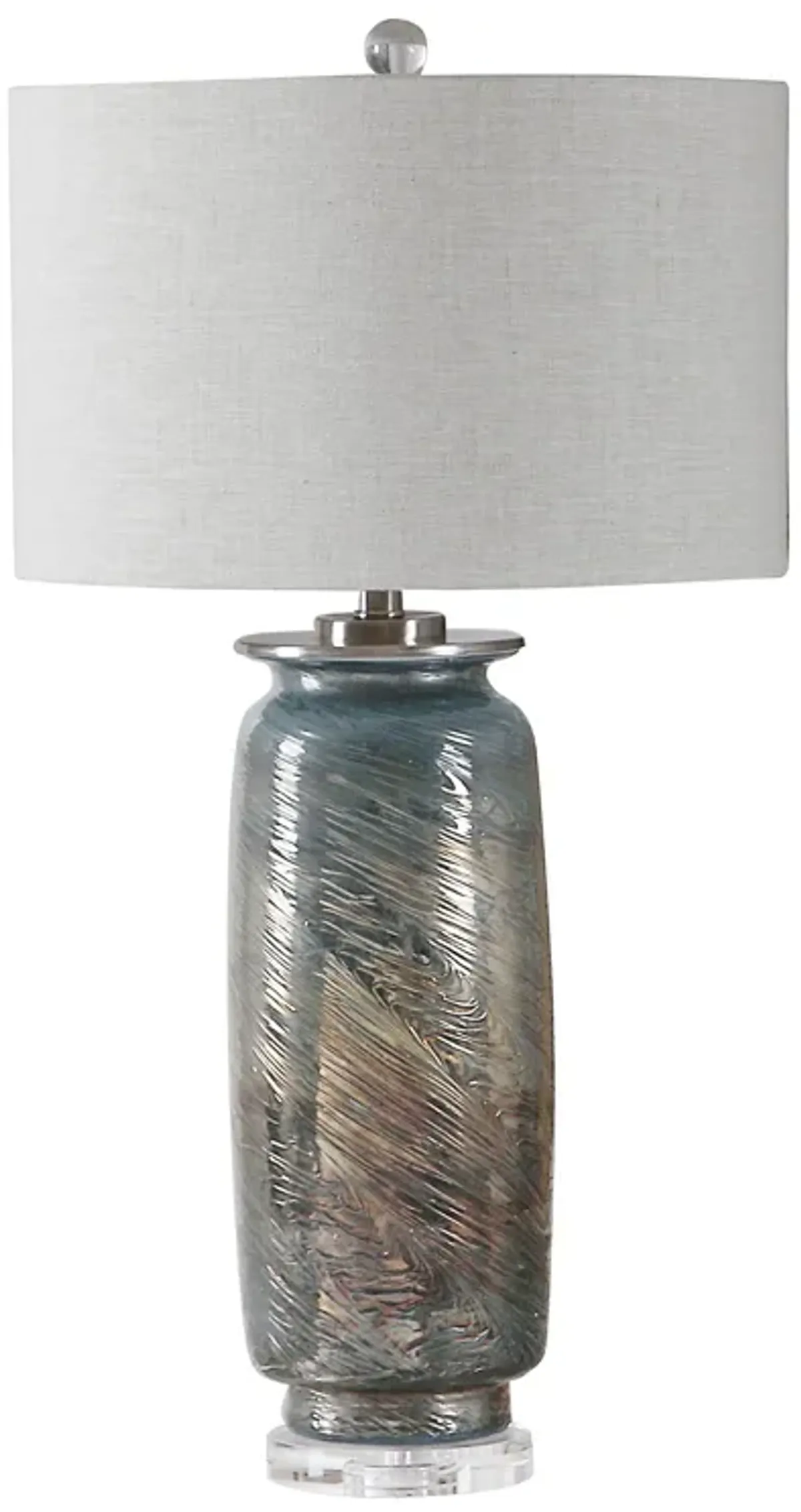 Olesya Swirl Glass Table Lamp