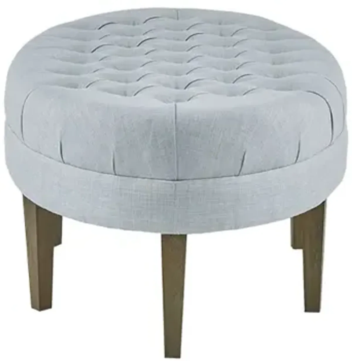 Madison Park Martin Dusty Blue Surfboard Tufted Ottoman