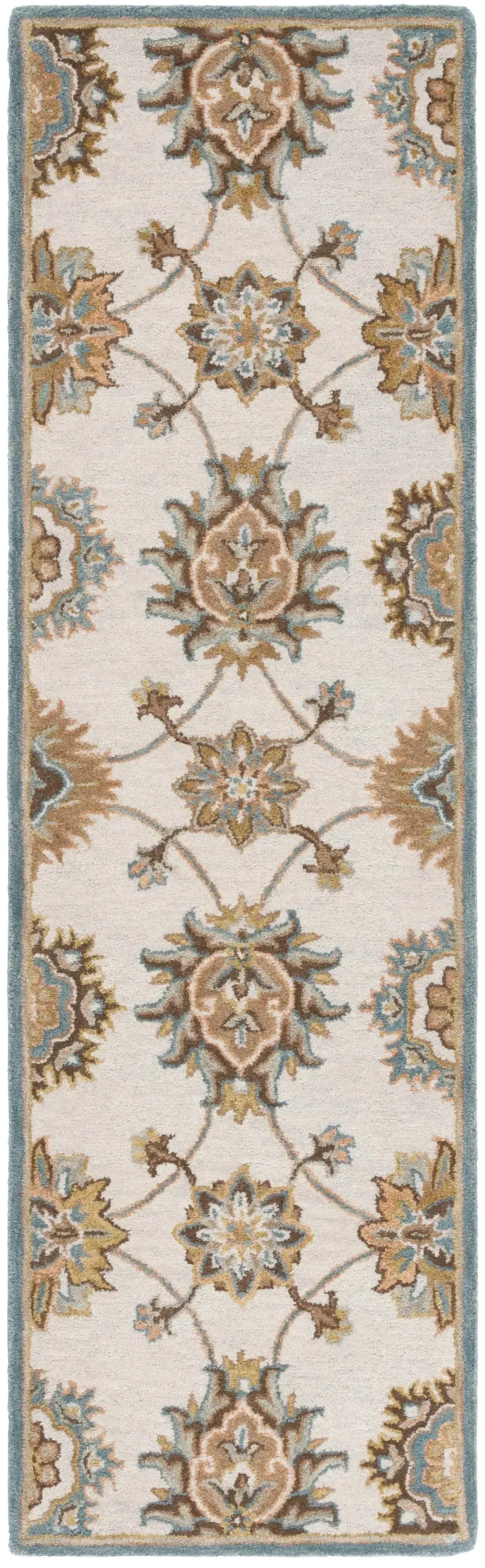 HERITAGE 554 BEIGE  2'-3' x 8' Runner Rug