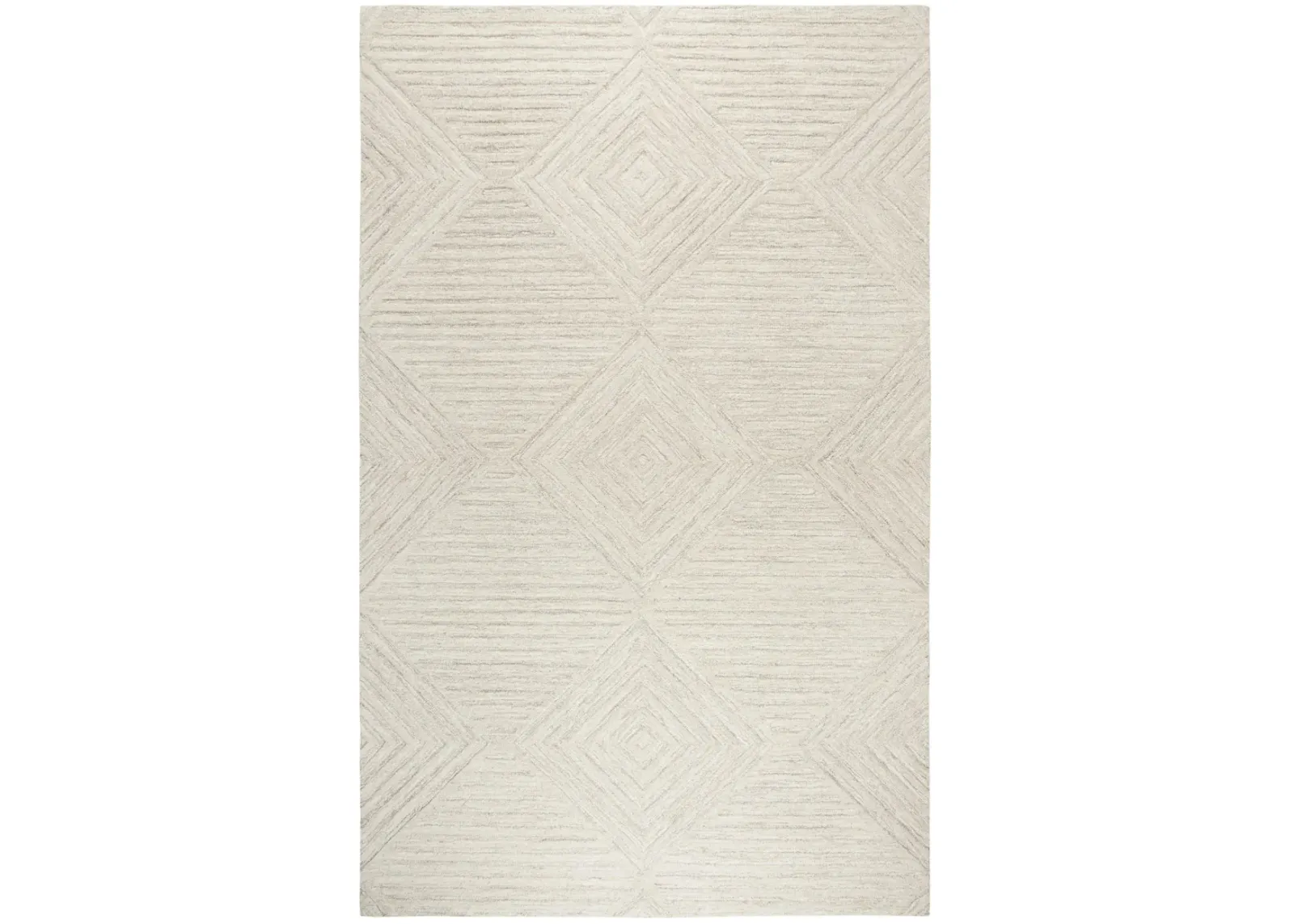 Idyllic Natural  Solid Wool 8' x 10' Rectangle Rug