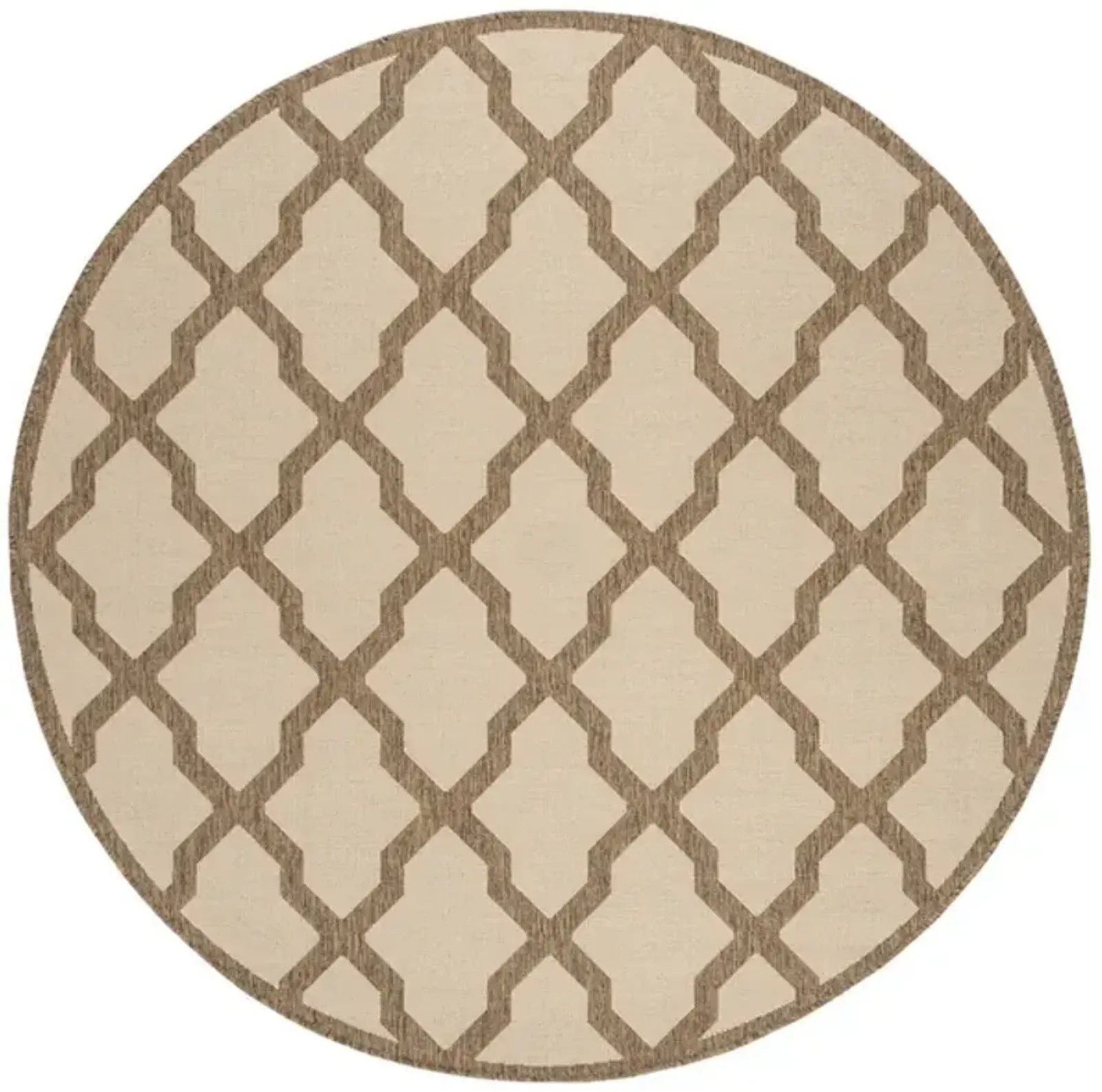 Safavieh BEACH HOUSE Collection BHS122C-6R Cream / Beige 6'-7" X 6'-7" Round