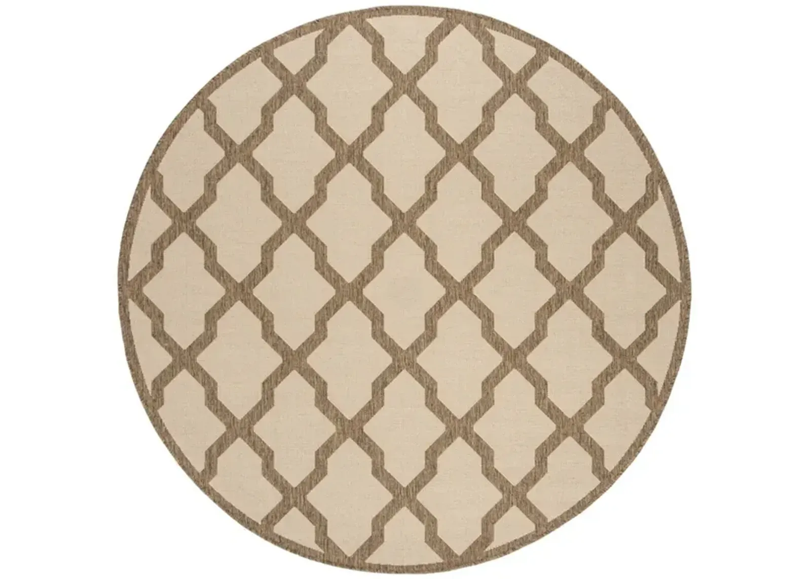 Safavieh BEACH HOUSE Collection BHS122C-6R Cream / Beige 6'-7" X 6'-7" Round