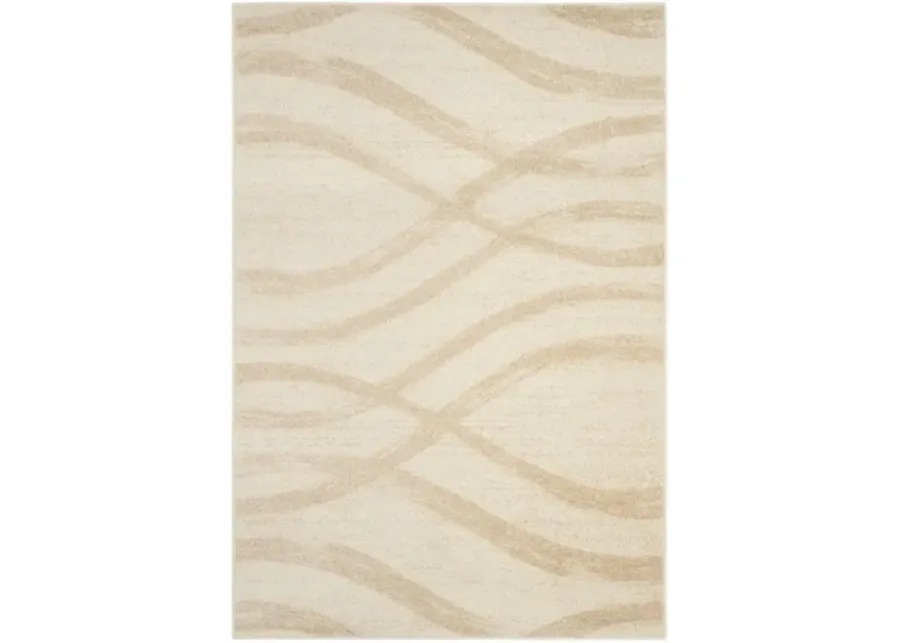 Adirondack Contemporary Cream / Champagne 10' X 14' Powerloomed Rug