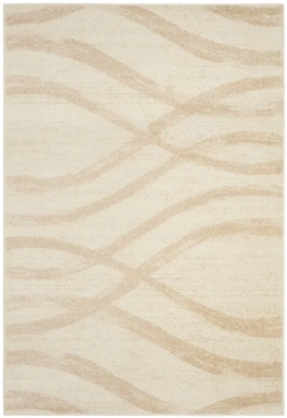 Adirondack Contemporary Cream / Champagne 10' X 14' Powerloomed Rug