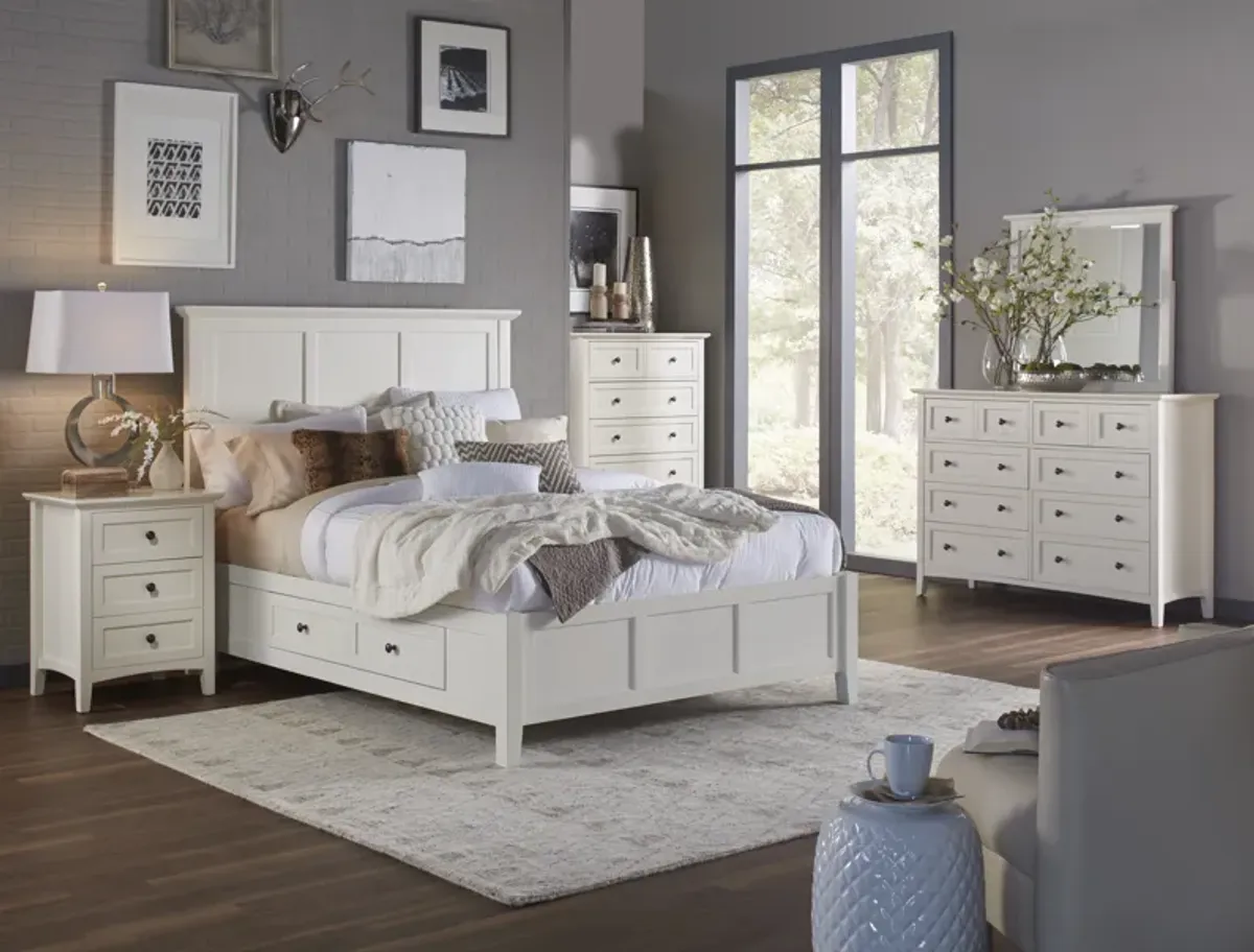 Paragon Full-size Four Drawer Storage Bed in White