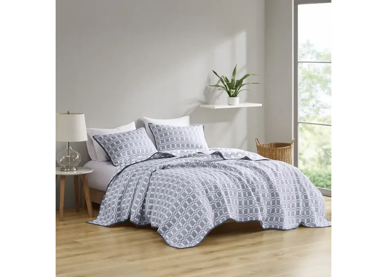 Harlow 3 Piece Reversible Matelasse Coverlet Set