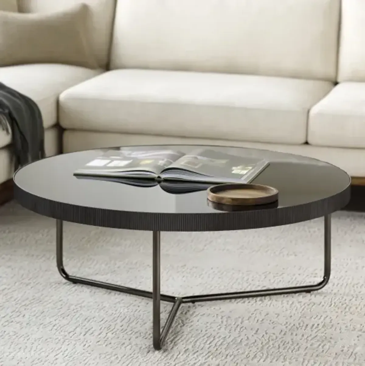 Melton MEL-004 16"H x 39"W x 39"D Coffee Table