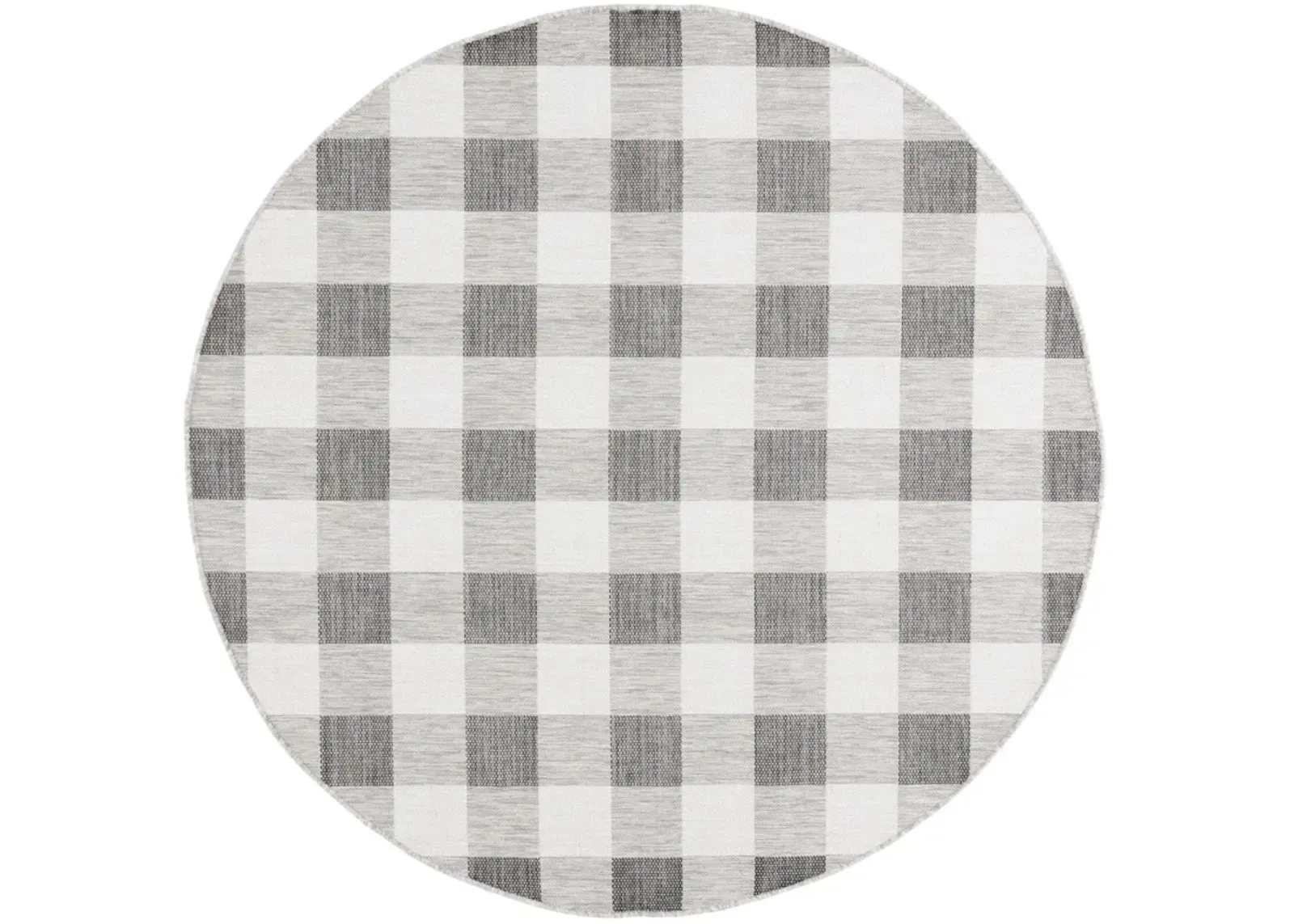 COURTYARD 6442 GREY  6'-7' x 6'-7' Round Round Rug