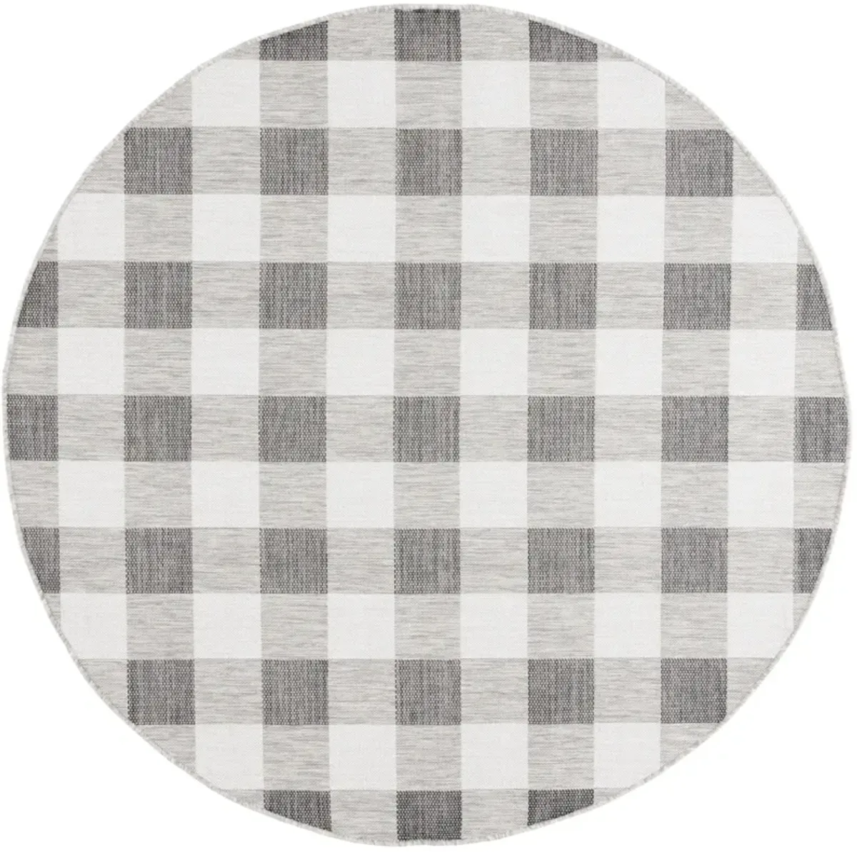 COURTYARD 6442 GREY  6'-7' x 6'-7' Round Round Rug