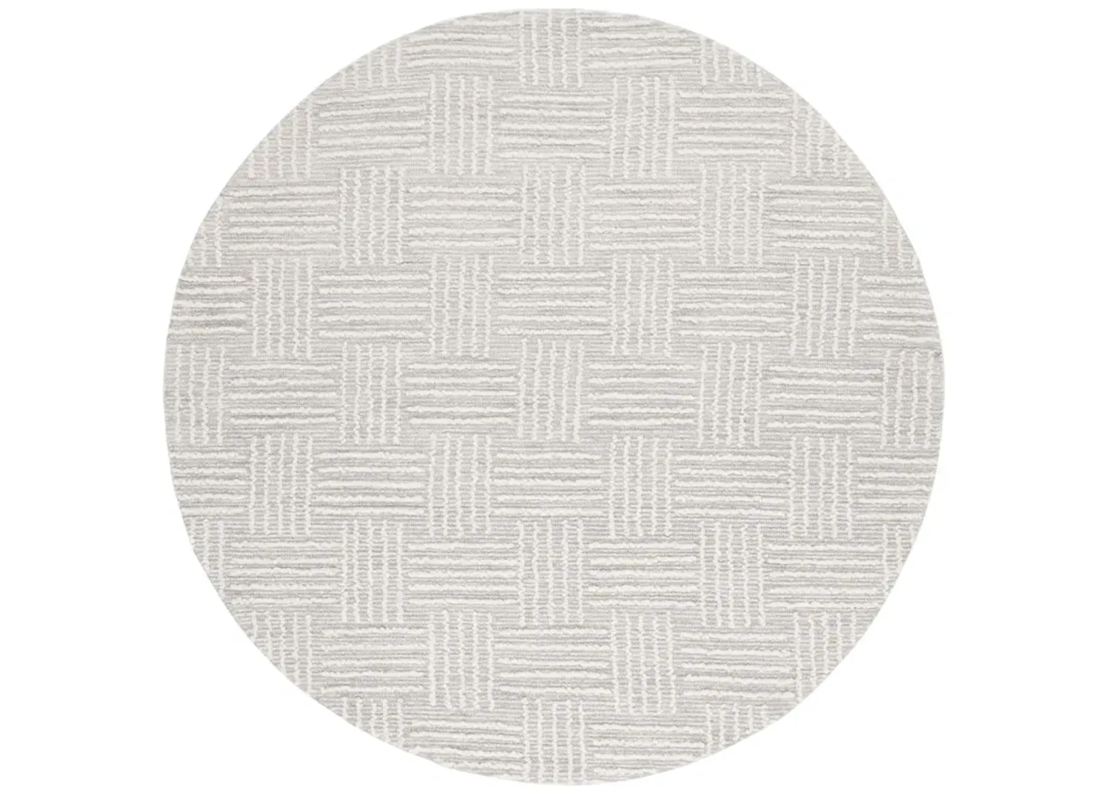 EBONY 355 LIGHT GREY  6' x 6' Round Round Rug