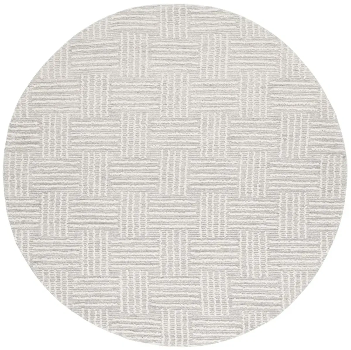 EBONY 355 LIGHT GREY  6' x 6' Round Round Rug