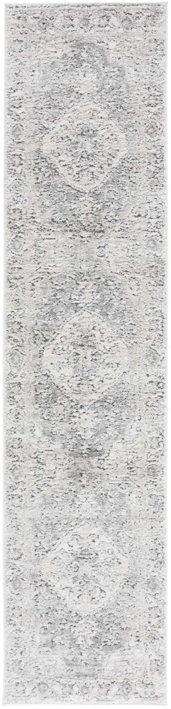 LUNA 108 GREY  2'-2' x 9' Runner Rug