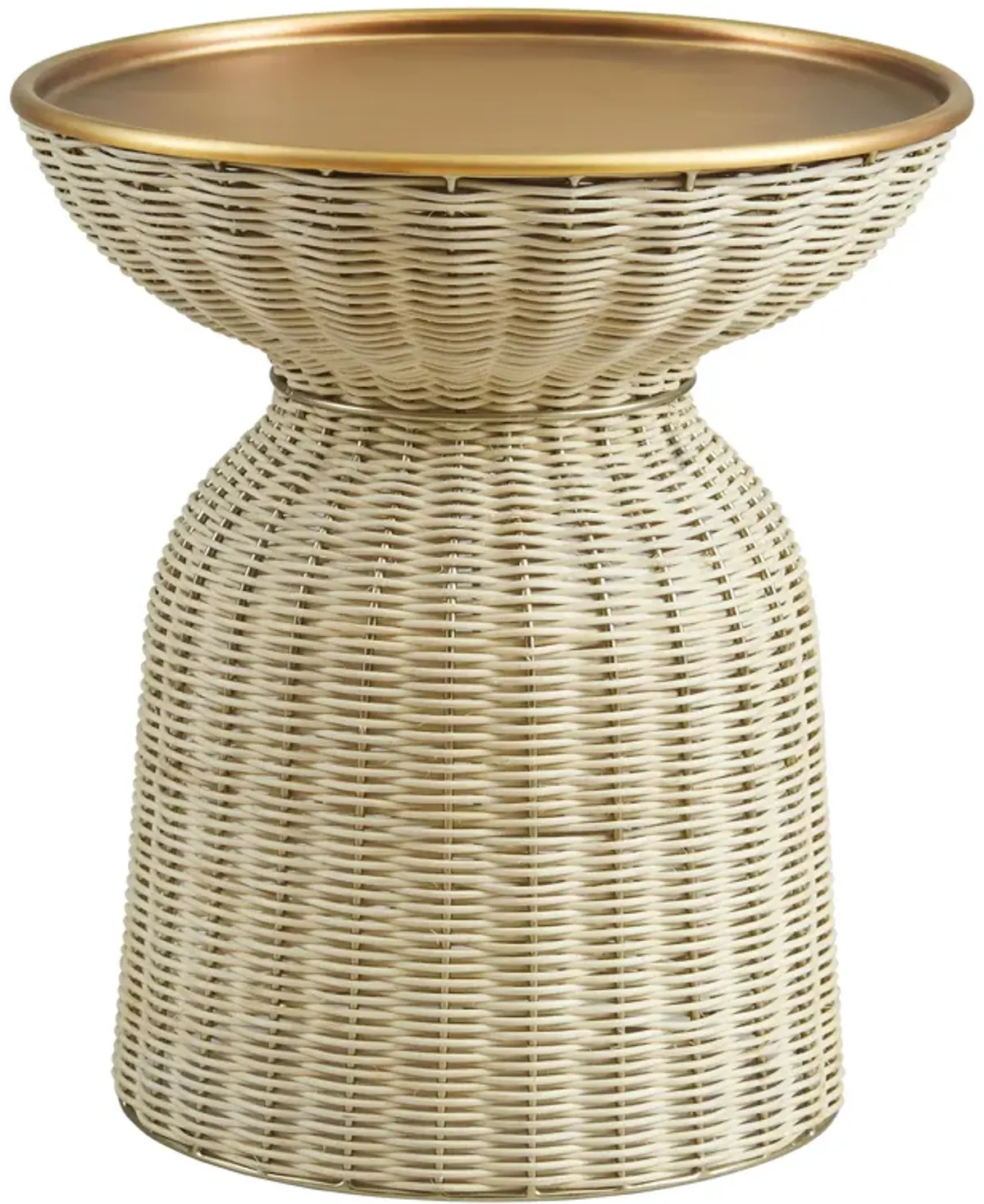 Lazaro Round Rattan Side Table