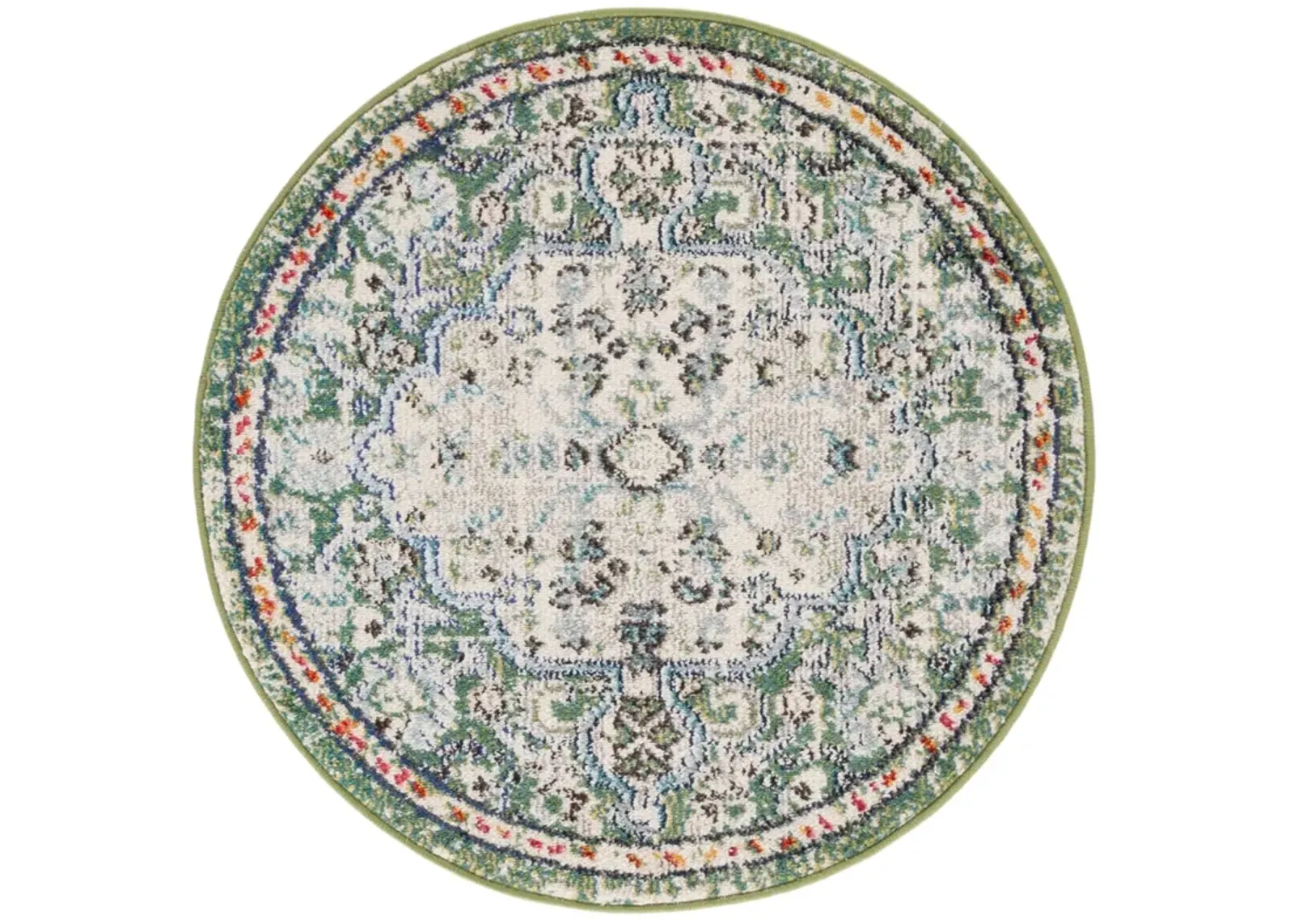 MADISON 447 GREEN  8' x 8' Round Round Rug