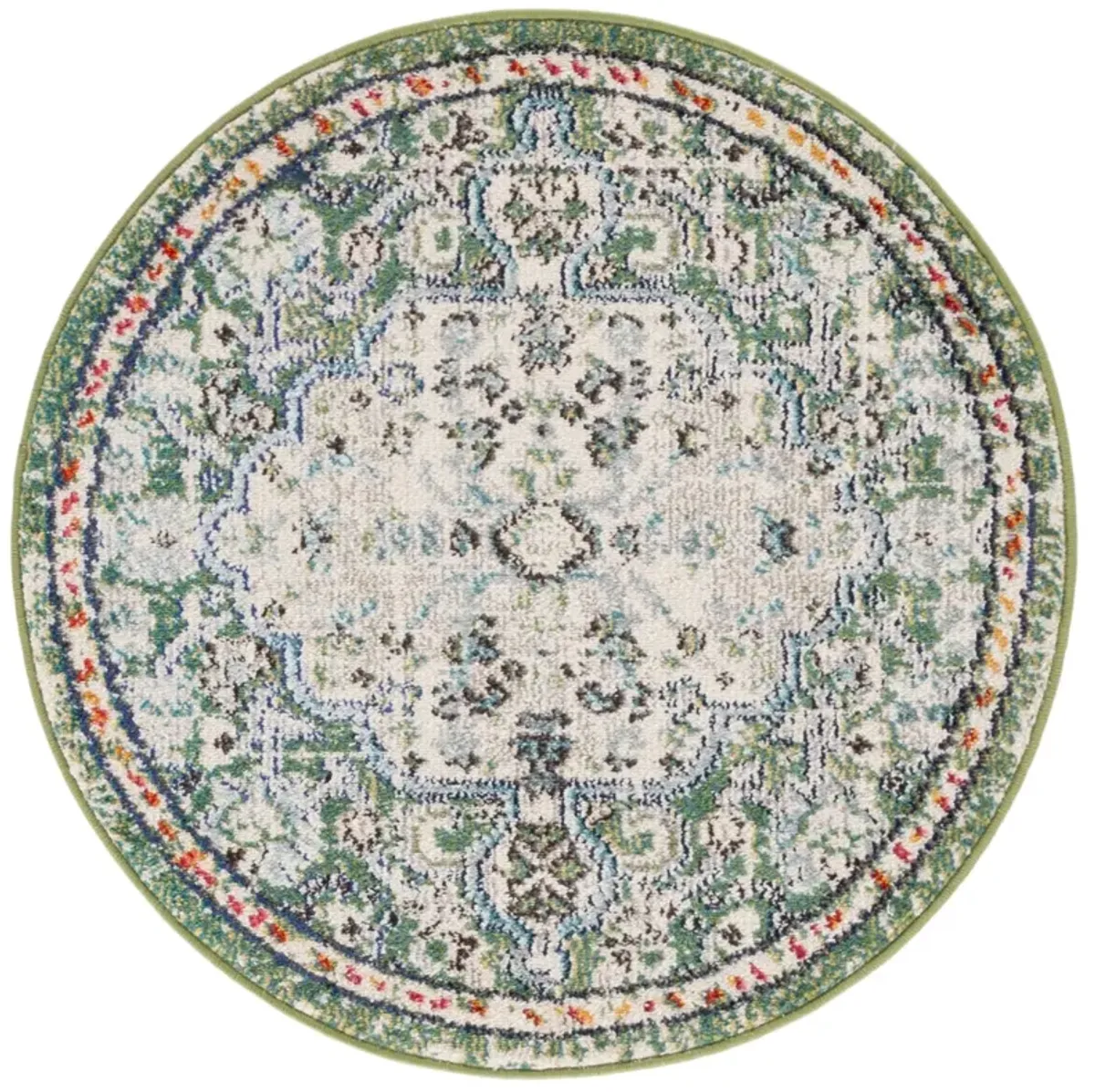 MADISON 447 GREEN  8' x 8' Round Round Rug