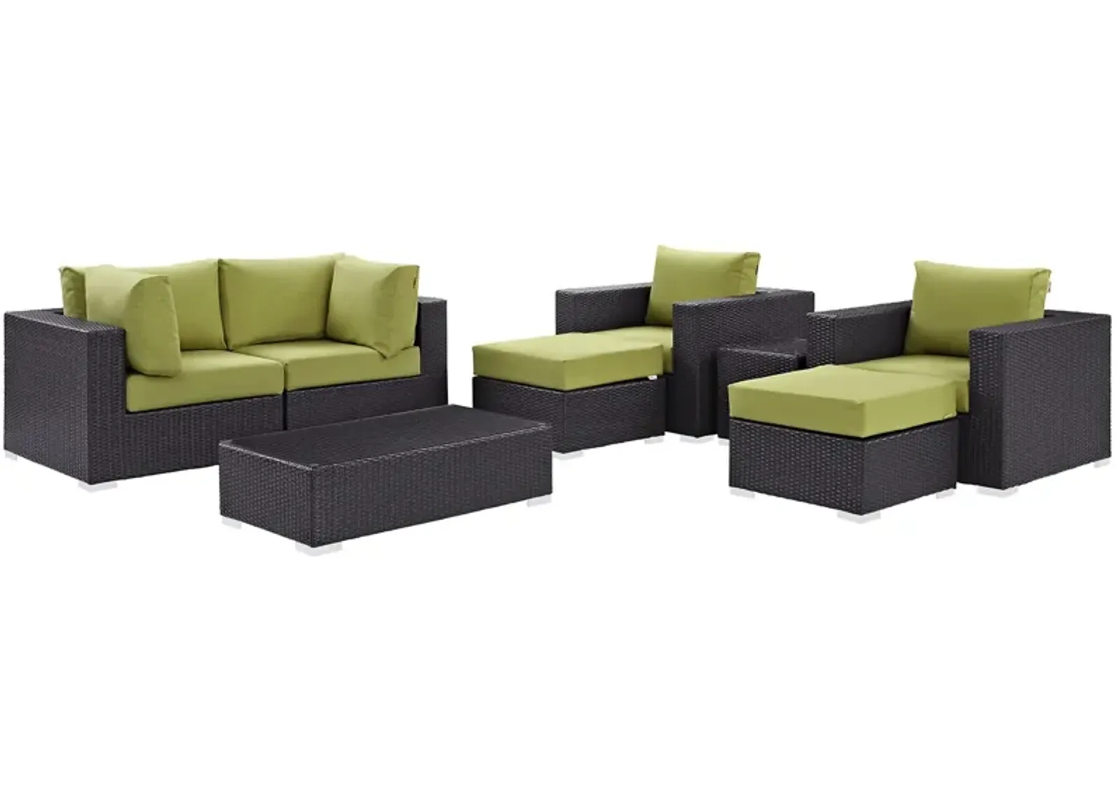 Convene 8 Piece Outdoor Patio Sectional Set