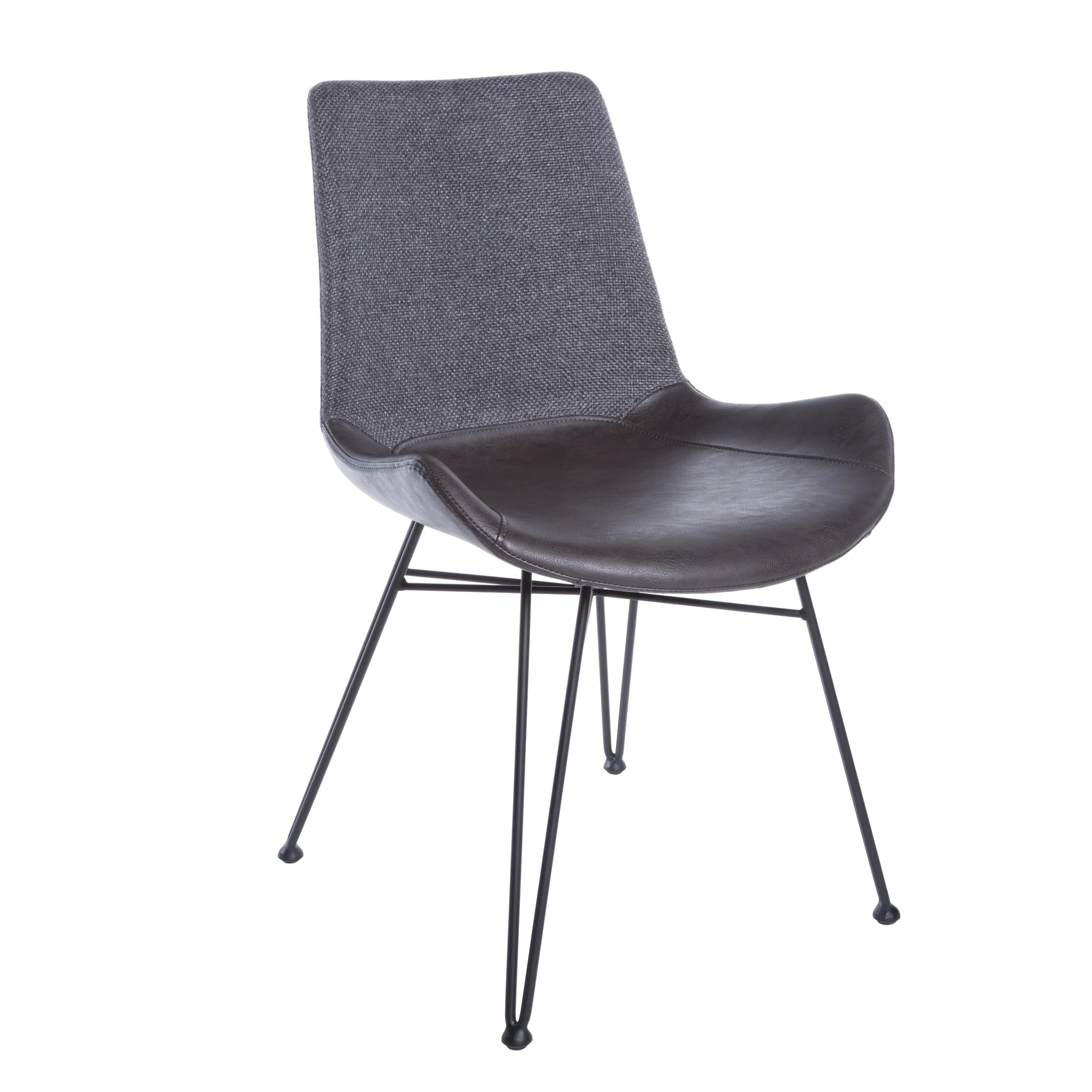 Alisa Side Chair in Dark Gray - Set of 2