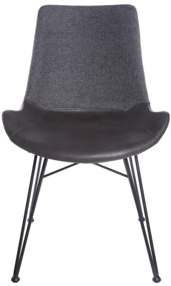 Alisa Side Chair in Dark Gray - Set of 2