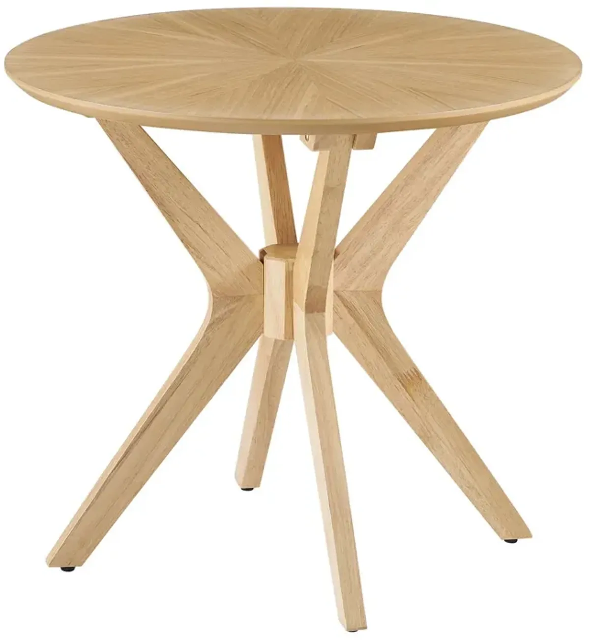 Crossroads 24" Round Wood Side Table