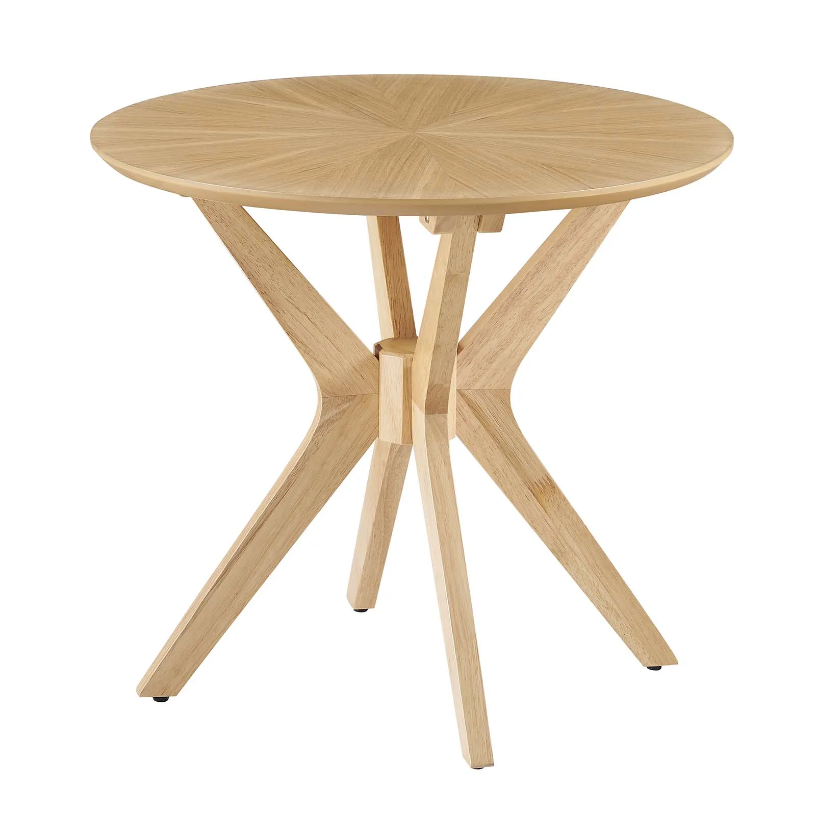 Crossroads 24" Round Wood Side Table