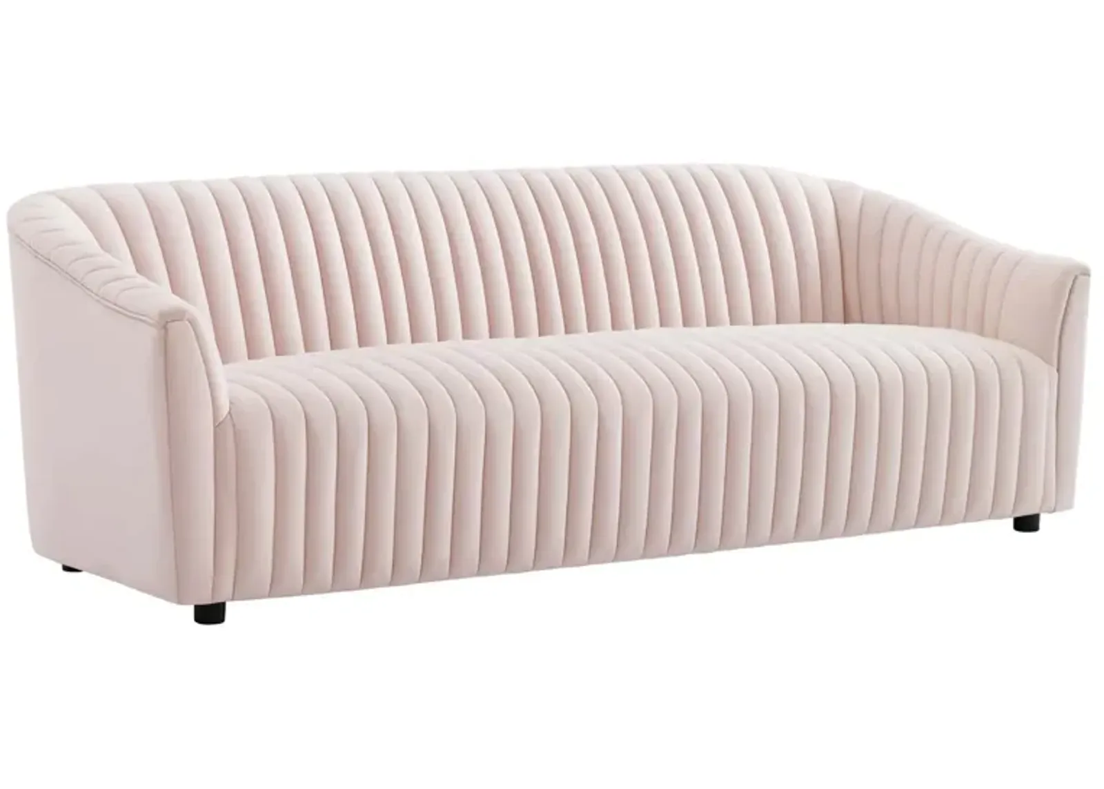 Announce Performance Velvet Channel Tufted Sofa