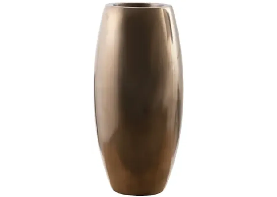 Elonga Planter, Polished Bronze, MD