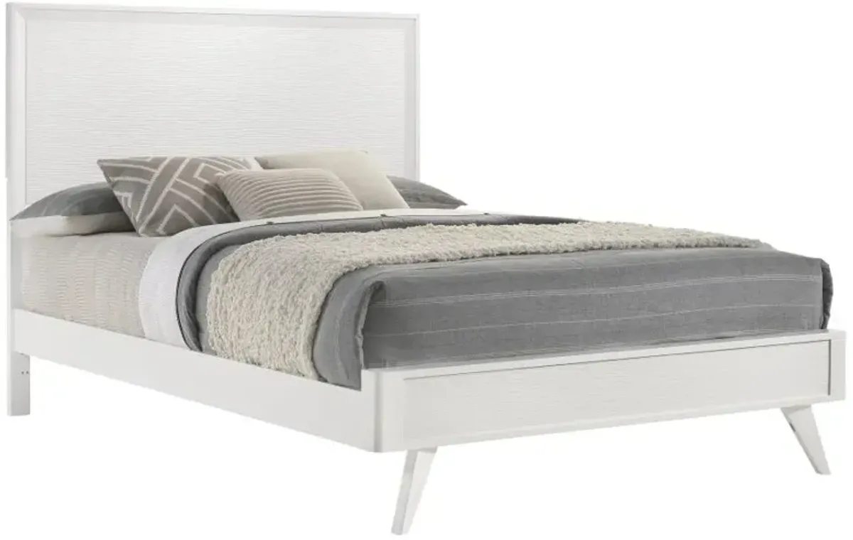 Janelle Queen Panel Bed White