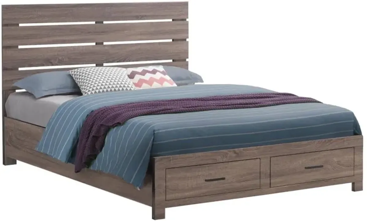 Brantford Eastern King Storage Bed Barrel Oak