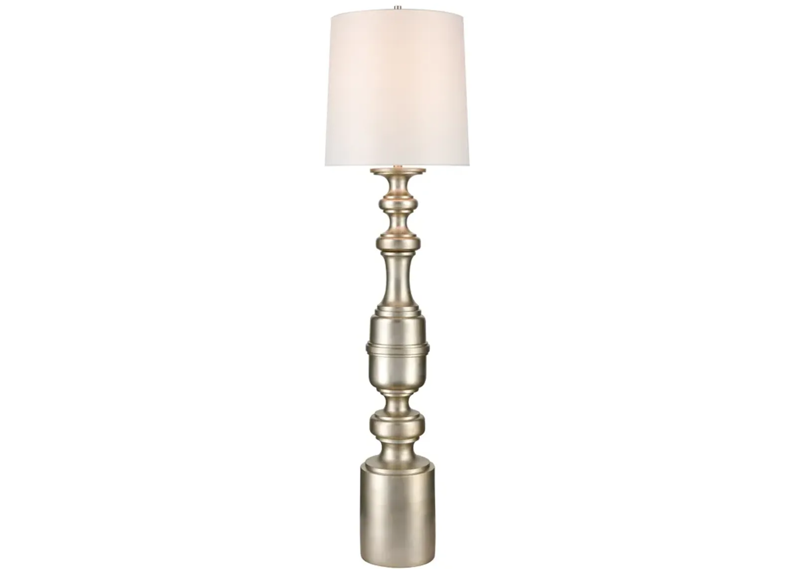 Cabello 78" High 1-Light Floor Lamp - Antique Silver