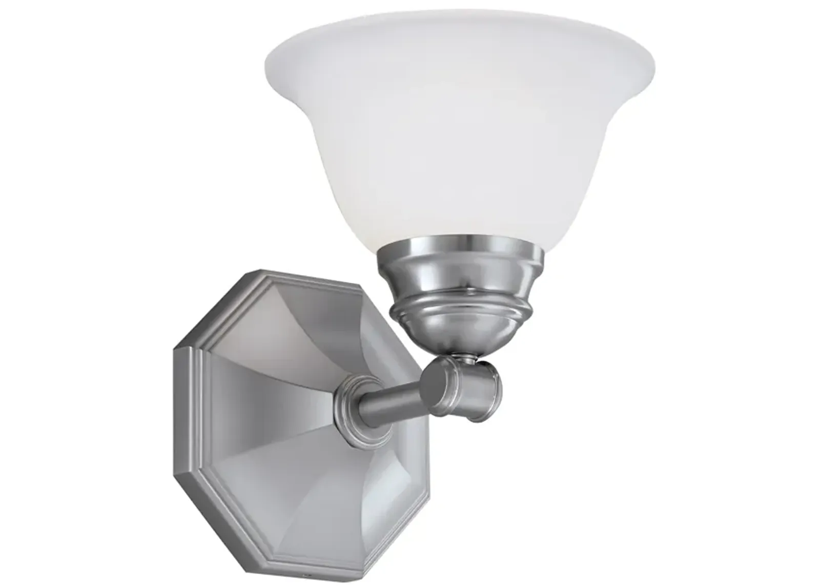 Kathryn 1 Lt Vanity Sconce - Brushed Nickel