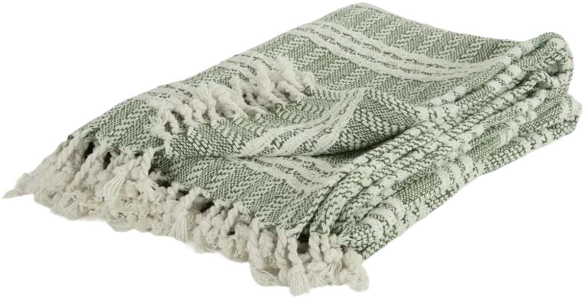 Stripe Green  Throw