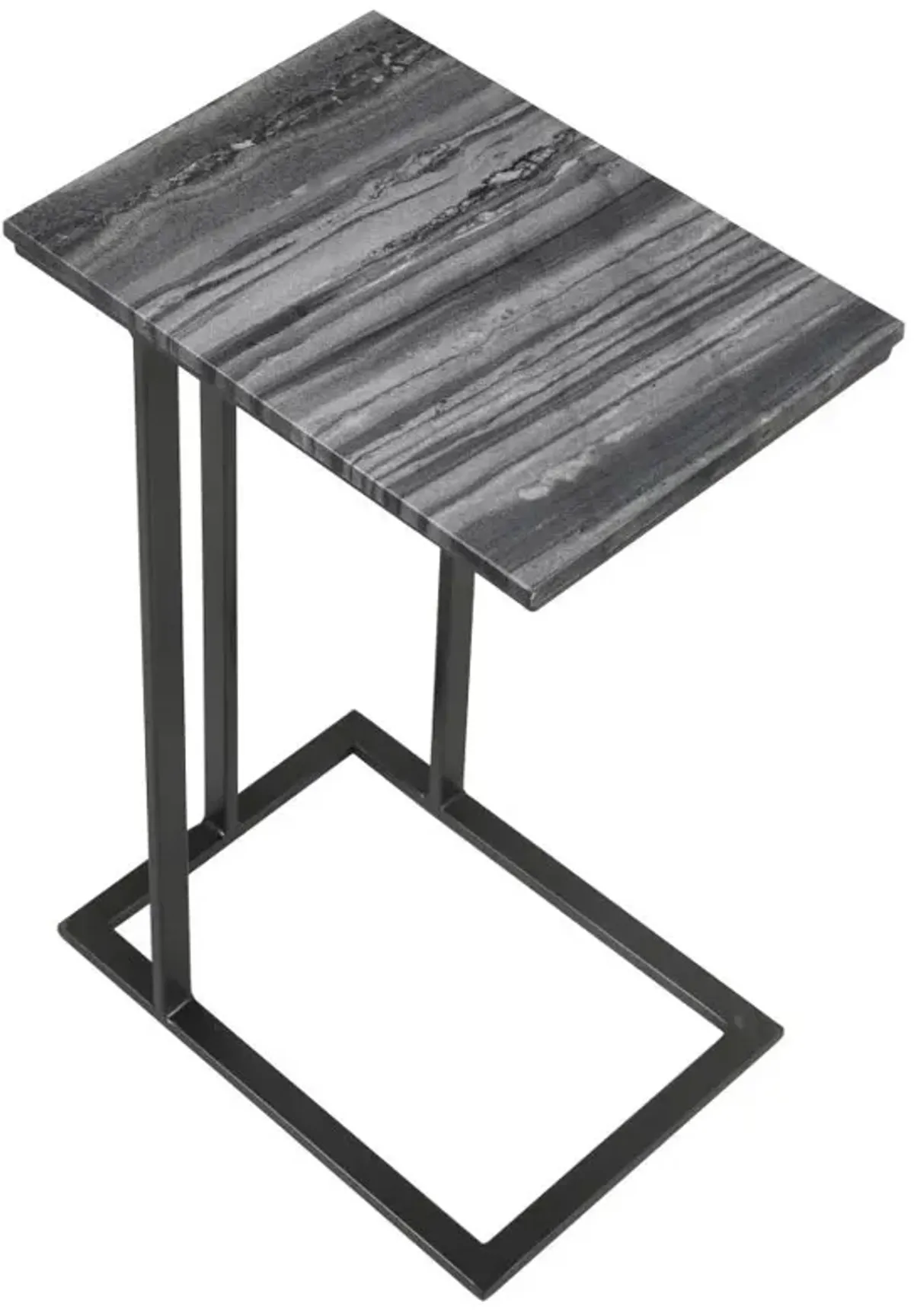 Abbie Accent Table with Marble Top Grey