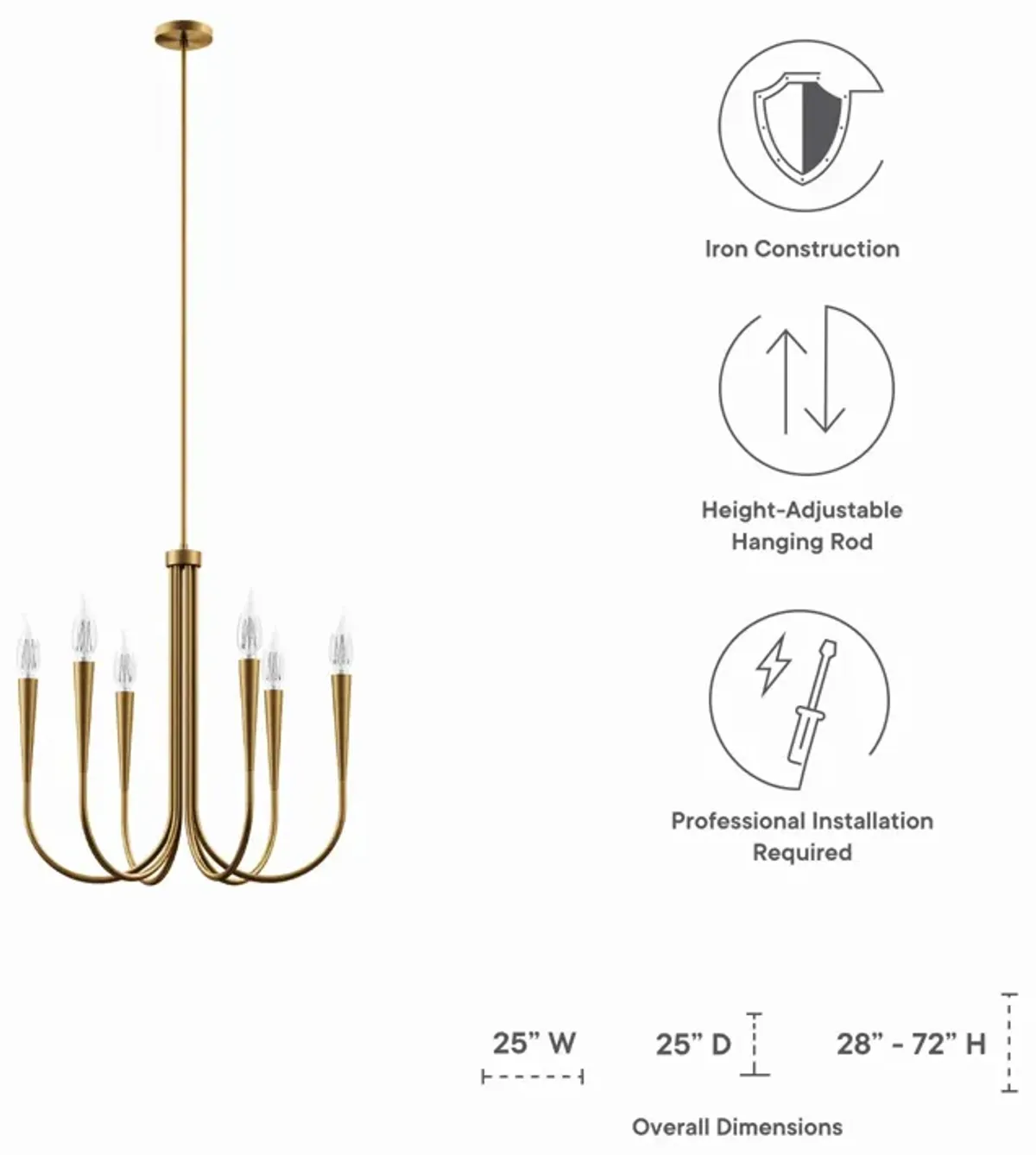 Penrose 6-Light Chandelier