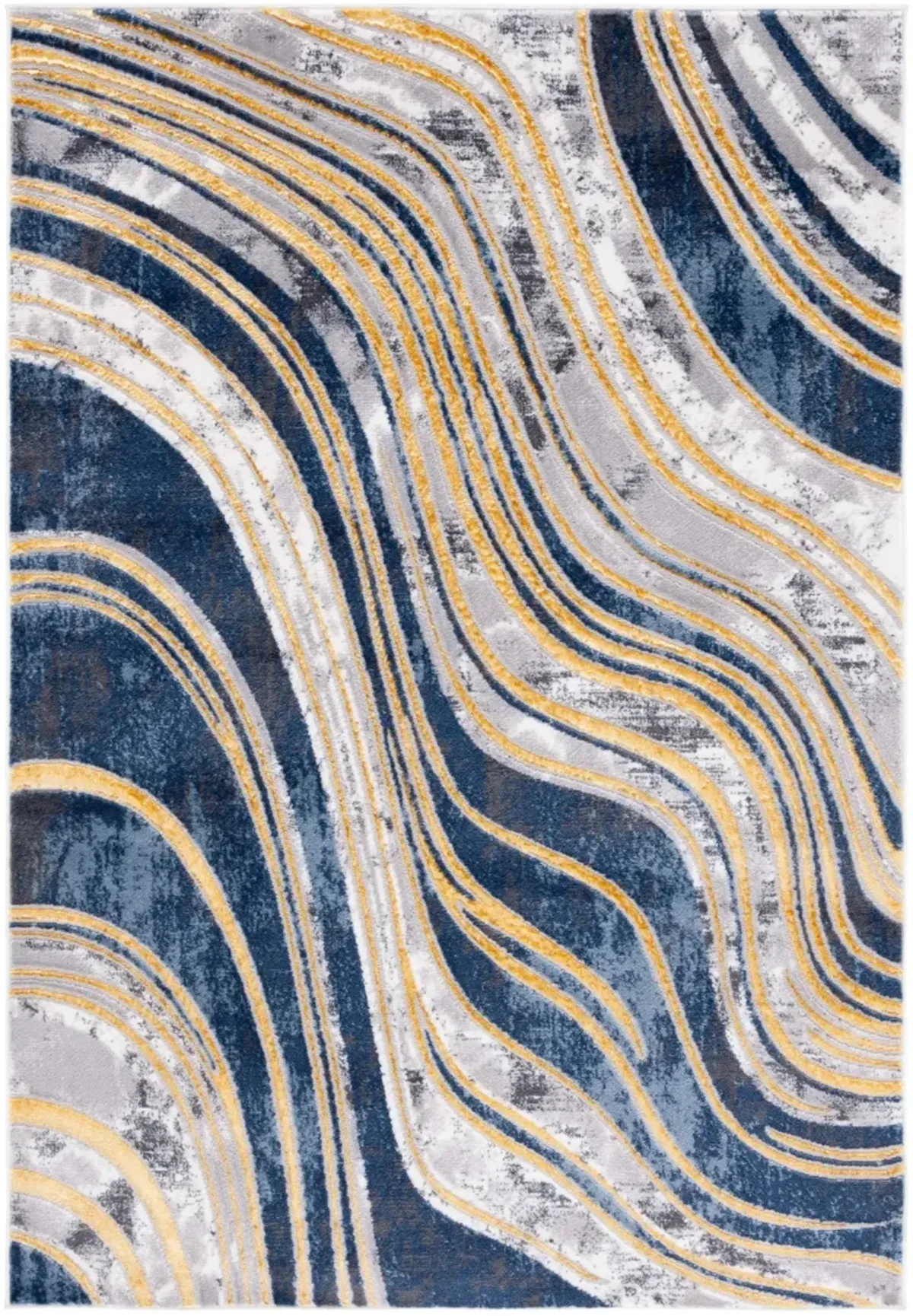 AMELIA 714 BLUE  9' x 12' Large Rectangle Rug