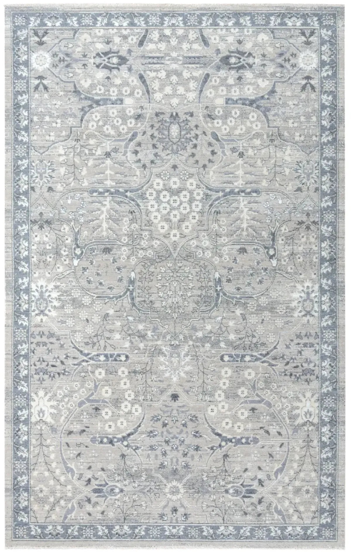 Couture Gray Classic/Updated NZ Wool/Tencel Blend 8' x 10' Rectangle Rug