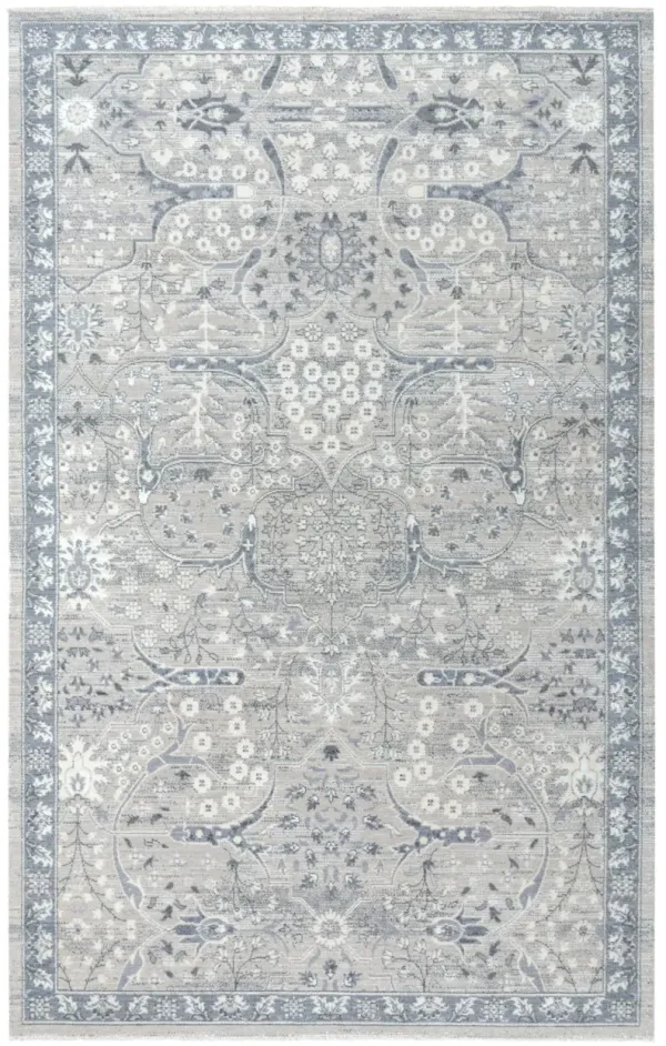 Couture Gray Classic/Updated NZ Wool/Tencel Blend 8' x 10' Rectangle Rug