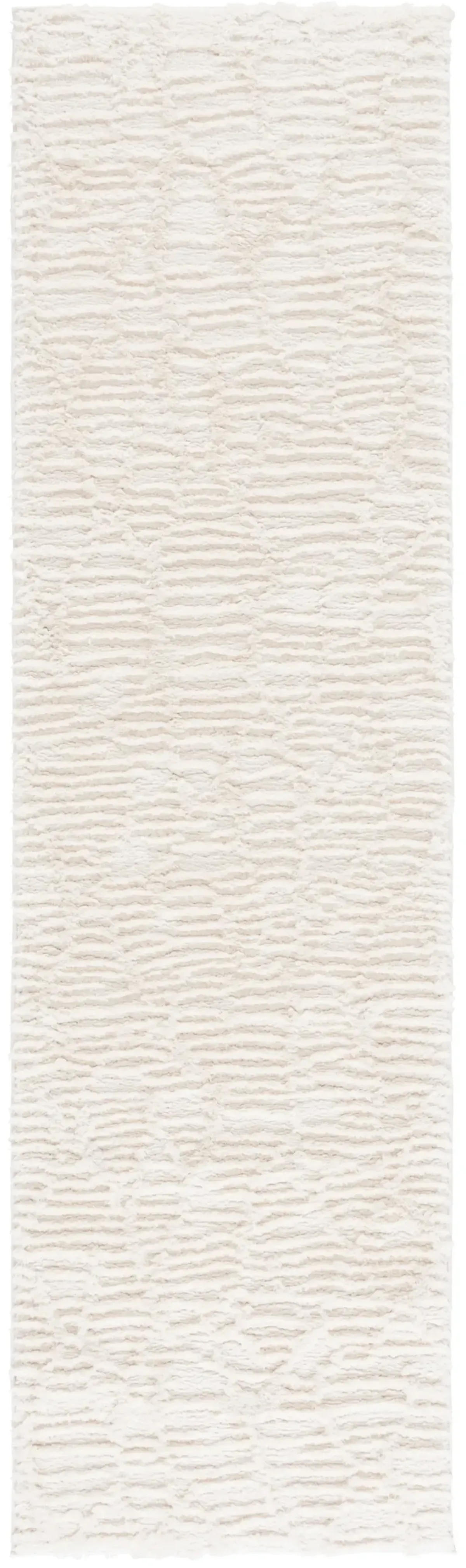 SEATTLE SHAG 912 IVORY 2'-3' x 8' Runner Rug