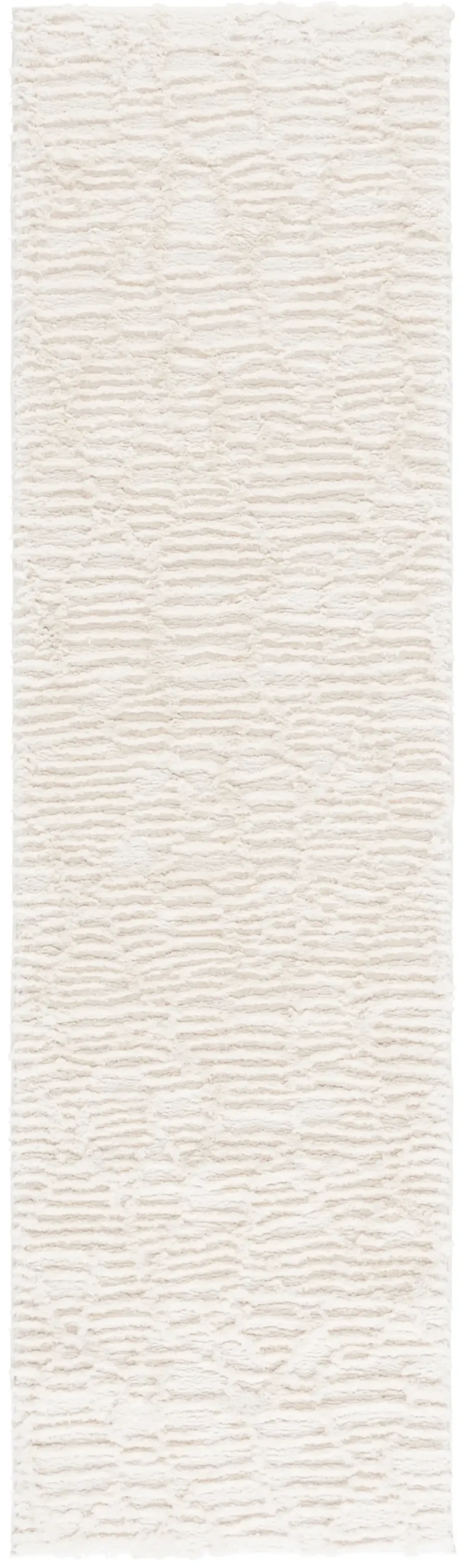 SEATTLE SHAG 912 IVORY 2'-3' x 8' Runner Rug