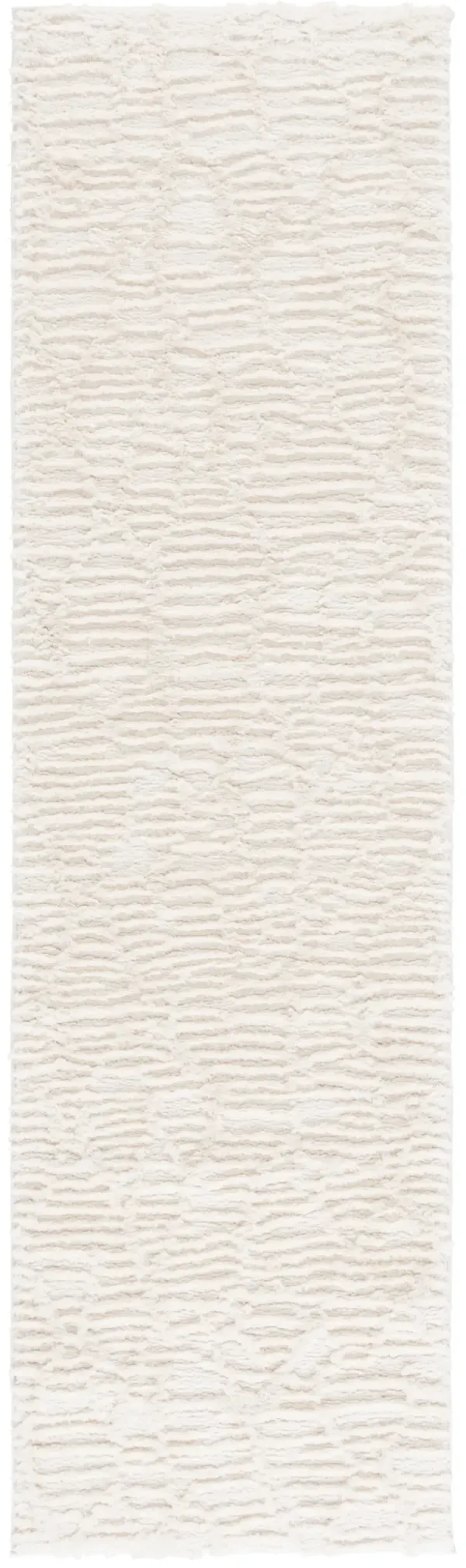 SEATTLE SHAG 912 IVORY 2'-3' x 8' Runner Rug